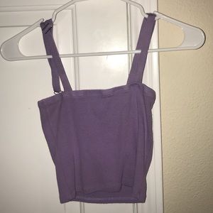 purple pacsun crop top
